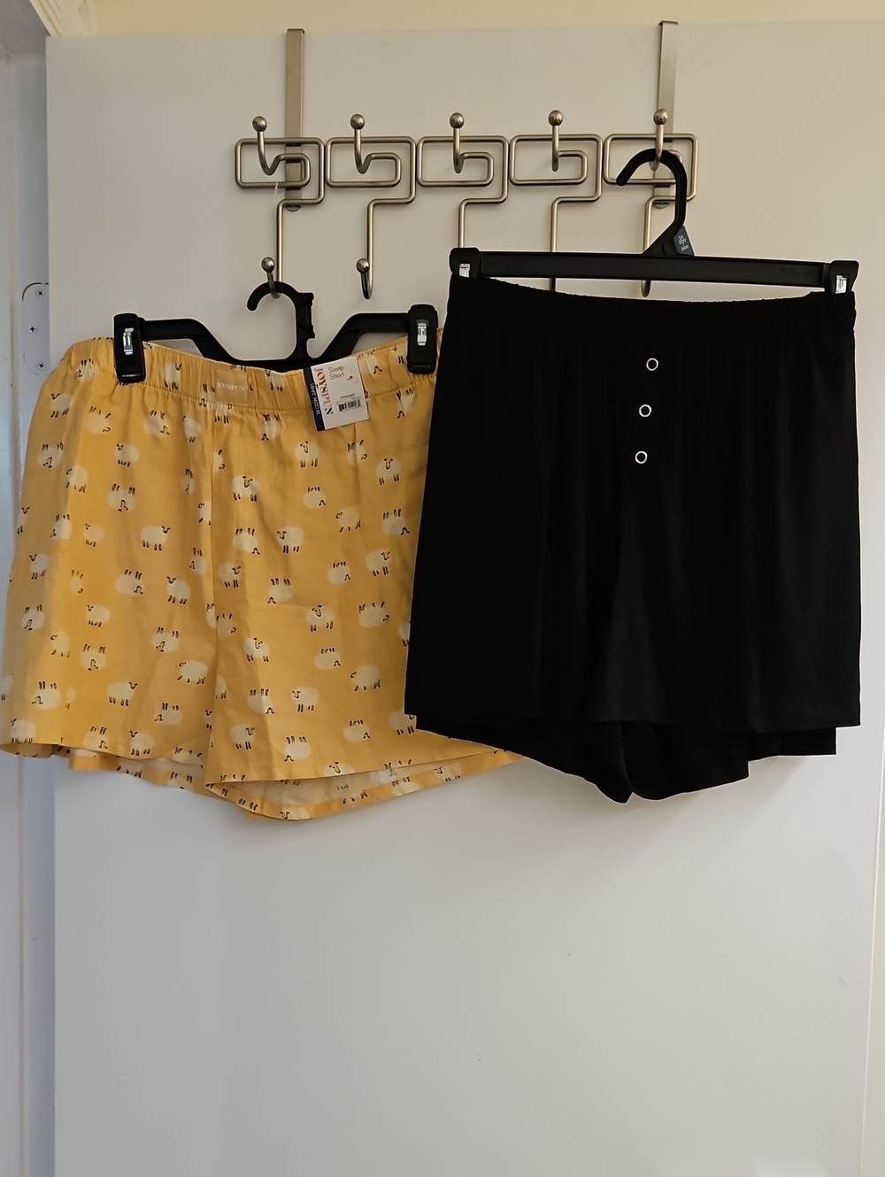 Joyspun Womens Sleep Pajama Shorts Lot 2 NWT Size 3X 22W-24W Black & Yellow